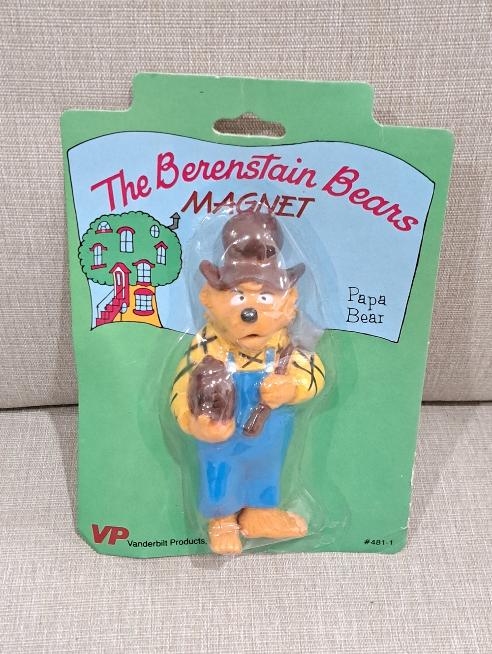 Vintage Berenstein Bears Papa Bear Magnet By Vanderbilt Products 1989